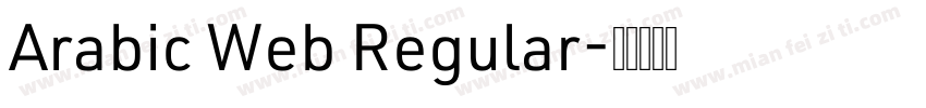 Arabic Web Regular字体转换